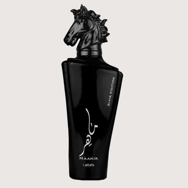 Lattafa Maahir Black Edition Eau de Parfum 100ml for Men - Intense Spicy Leather