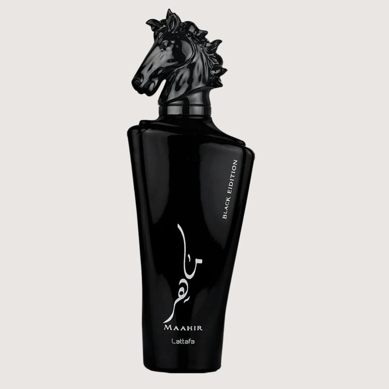 Lattafa Maahir Black Edition Eau de Parfum 100ml for Men - Intense Spicy Leather