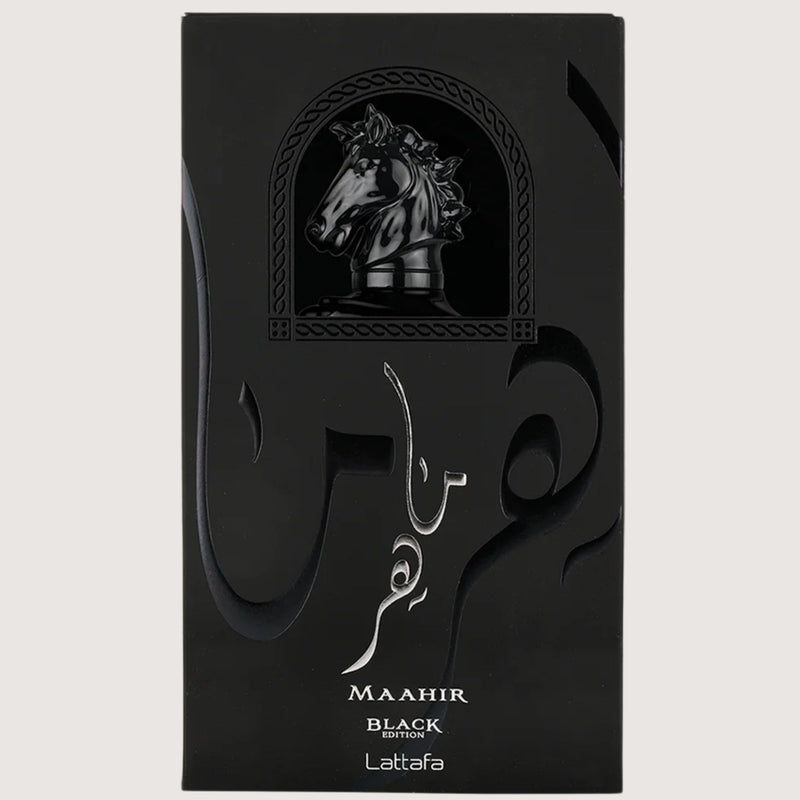 Lattafa Maahir Black Edition Eau de Parfum 100ml for Men - Intense Spicy Leather