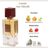Lattafa Ana Abiyedh Rouge Eau de Parfum 60ml for Women - Fruity Caramel Musk