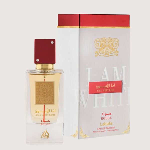 Lattafa Ana Abiyedh Rouge Eau de Parfum 60ml for Women - Fruity Caramel Musk