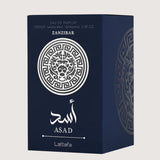 Lattafa Asad Zanzibar Eau de Parfum 100ml for Men - Aquatic Spicy Coconut