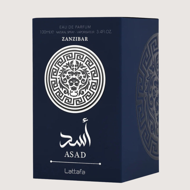 Lattafa Asad Zanzibar Eau de Parfum 100ml for Men - Aquatic Spicy Coconut