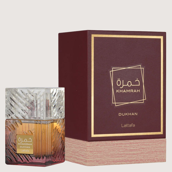 Lattafa Khamrah Dukhan Eau de Parfum 100ml Unisex - Smoky Tobacco Amber