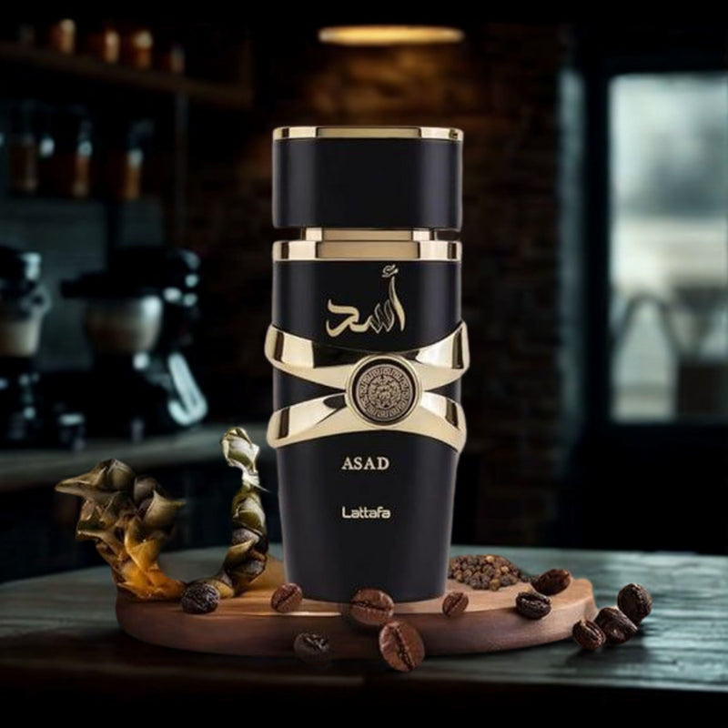 Lattafa Asad Eau de Parfum Spray 100ml for Men - Spicy Amber Oud Fragrance