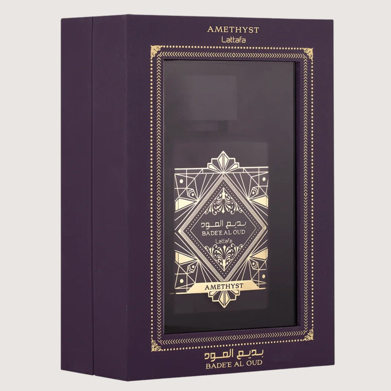 Lattafa Badee Al Oud Amethyst Eau de Parfum 100ml Unisex - Rose Oud Luxury