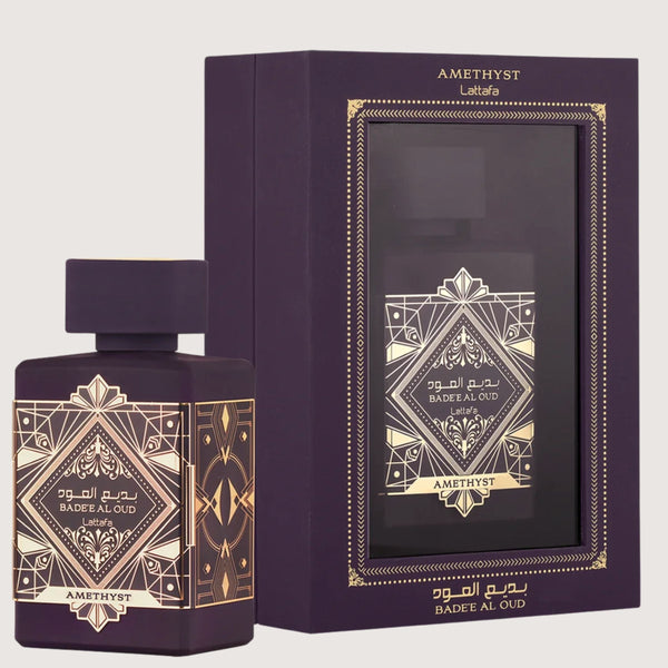 Lattafa Badee Al Oud Amethyst Eau de Parfum 100ml Unisex - Rose Oud Luxury